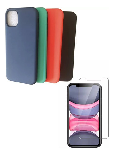 Funda Case Rígida Mas Vidrio Templado 9h Para iPhone 11 Pro