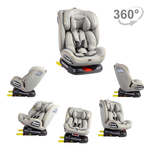 Silla De Auto Convertible Supra 360° Gris