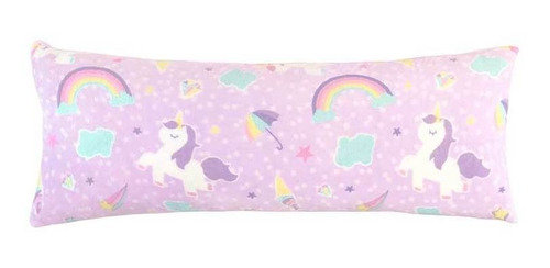 Almohada Abrazable Sweet Unicorn Larga 1.20 M Rosa Vianney