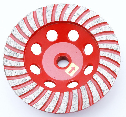 Disco Rebolo Desbaste M14 Diamantado 32% 125mm Lotus Cor Vermelho