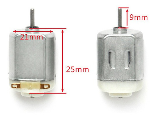 Imagen 4 de 10 de Motor Dc 20000 Rpm 3v A 6v Modelo 130 Robotica Repuesto Hobb