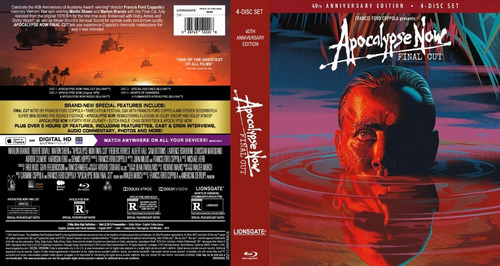 Apocalypse Now Edic. 40th Anniv. 2019 En Bluray. 4 Discos!