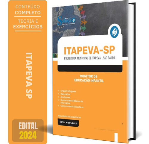 Apostila Prefeitura Itapeva Sp 2024 Monitor Educação