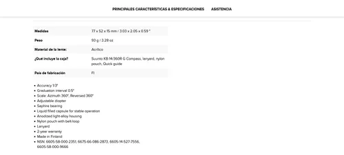 Suunto Kb-14 Brujula