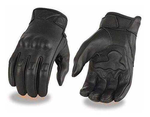 Guantes Moto Milwaukee Leather Mg7501 Guantes De Cuero Negro