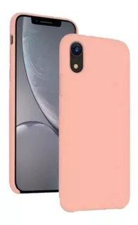 Capa Para iPhone XS / X - Cor Rosa Claro Fundo Aveludado