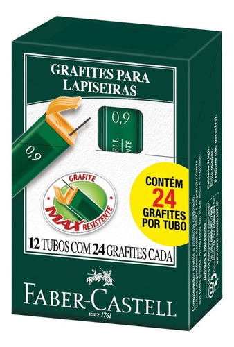 Grafite Escolar Fabercastell Hb 0.9mm Caixa Com 12 Unidades