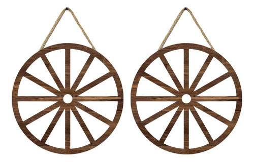 2 Uds Rueda De Carreta De Madera Rueda De Madera Decorativa