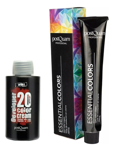 Tinte Permanente Postquam Essential Colors Tinte Kit Profesional Permanente tono 10-4 rubio clarisimo cobrizo 20Vol. para cabello