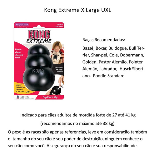 Imagem 3 de 5 de Kong Extreme X Large Brinquedo Para Cães Extra Grande Xl