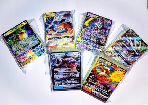Jogo de Cartas Pokémon 210 - 3 GX, 3 Hologramas, 4 Raros, 100 Energia, 100  Comuns - Mighty Mojo - Deck de Cartas - Magazine Luiza