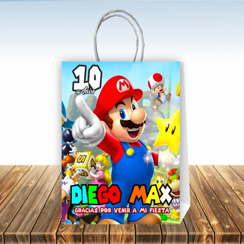 Bolsas Dulces Personalizadas Dulces Mario Bross 10 Uns. #d14