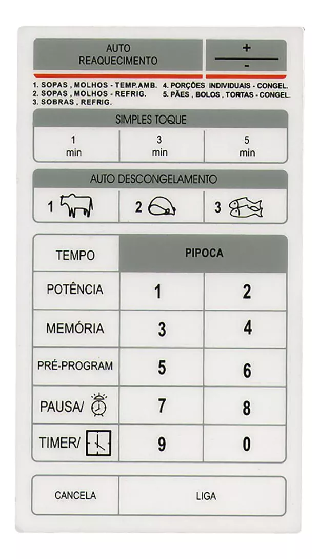 Primeira imagem para pesquisa de membrana microondas brastemp