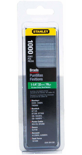 Stanley Swkbn1250 Unidad 1  4-inch Brad Nails