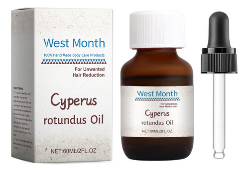 Aceite Cyperus Rotundus Para Depilación, Natural Con Gotero