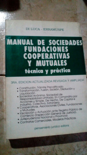 Manual De Sociedades Fundaciones Cooperativas Y Mutuales 