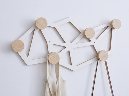 Imagen 5 de 6 de Perchero De Pared Vitto Diseño Escandinavo Nórdico Moderno