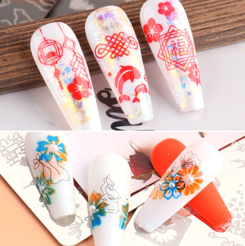 Biutee Juego De 19 Placas Para Sellos De Uñas, 15 Placas, 1