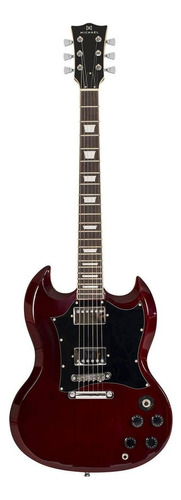 Guitarra elétrica Michael SG GM850N de  tília wine red com diapasão de ébano