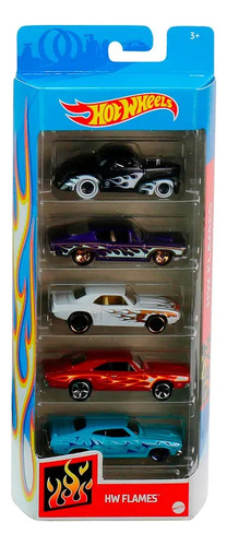 Hot Wheels, Paquete De 5 Autos Modelos/colores Aleatorios