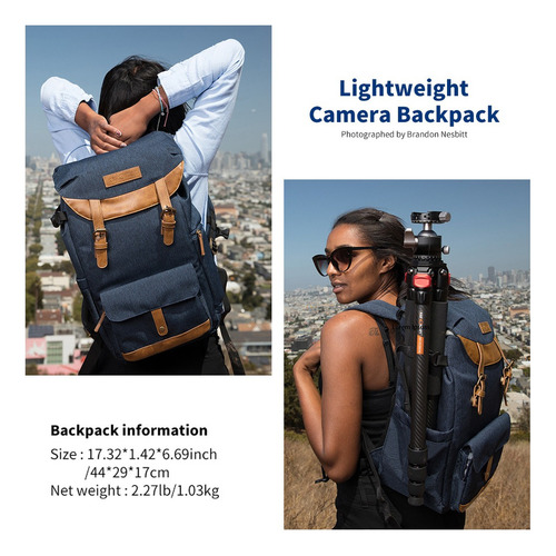 Para Mochila De Cámara Multifuncional K&f Concept