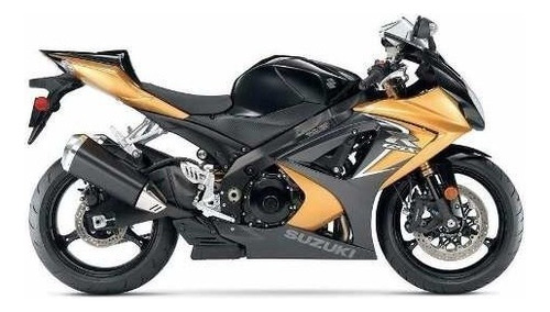 Kit completo de pegatinas negras y doradas para Suzuki Gsxr 1000 2008