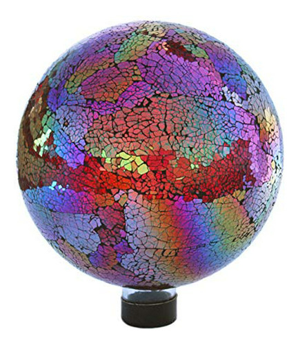 Esfera De Cristal Decorativa Para Jardín, Roja/púrpura, 10 .