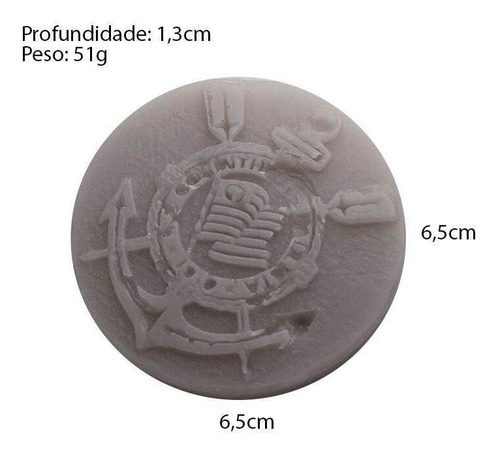 Imagem 2 de 7 de Molde Forma Silicone Corinthians (futebol, Times)