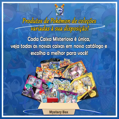 Caixa Épica Misteriosa Surpresa Cartas Pokemon Tcg Premium C