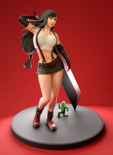 Archivo Stl Impresión 3d - Final Fantasy - Tifa Lockhart + C