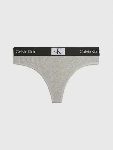 Pantie Gris Tipo Tanga Moderna En Algodón Calvin Klein
