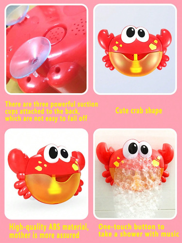 Crab Shaped Bubble Bath Toy