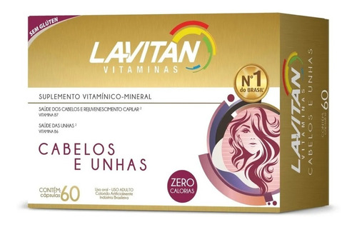 Lavitan Hair Cabelos E Unhas 60caps 