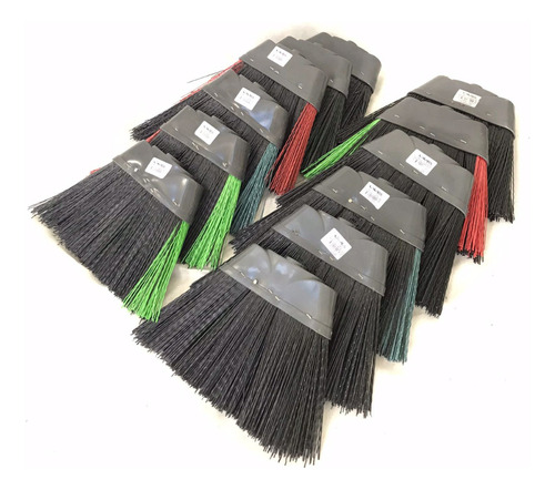 Kit 12 Unidades Vassouras Piaçava Nylon Atacado S/ Cabo