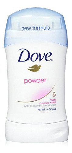 Dove Deodorant 1,6 Onza Powder Invisible Sólido (47 Ml) 3 P