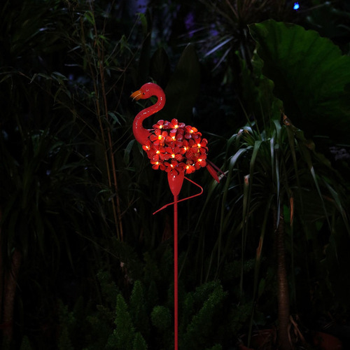 Luz Solar Flamingo Jardín Liquidación Camino Blanco Cálido
