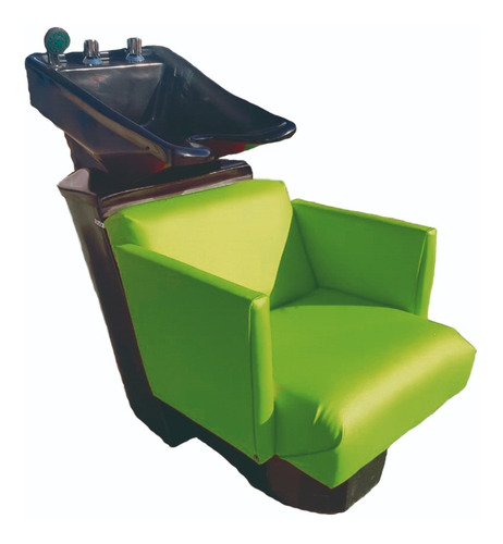 Imagen 7 de 13 de Combo Lavacabezas Grifería De Bronce + 2 Sillones De Corte