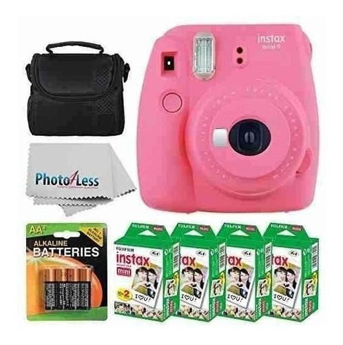 Fujifilm Instax Mini 9 Instant Film Camera Flamingo Pink Fuj