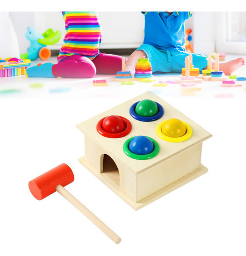 Juguete De Madera Con Forma De Martillo, Educativo Para Niño