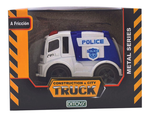 Construction City Truck Metal Series Ditoys Policía