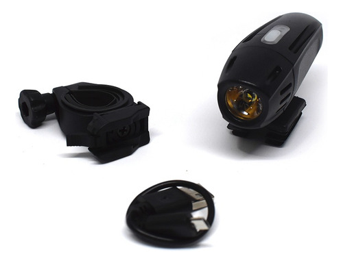 Luz Bicicleta Slp Delantera Led Usb 3w Color Negro