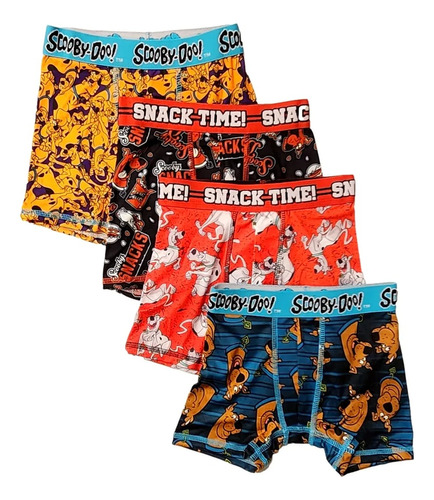 4 Pack Boxer's Atléticos Scooby Doo Talla 6