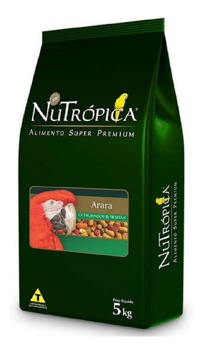 Nutrópica Ração Extrusado Com Frutas Para Arara 5kg