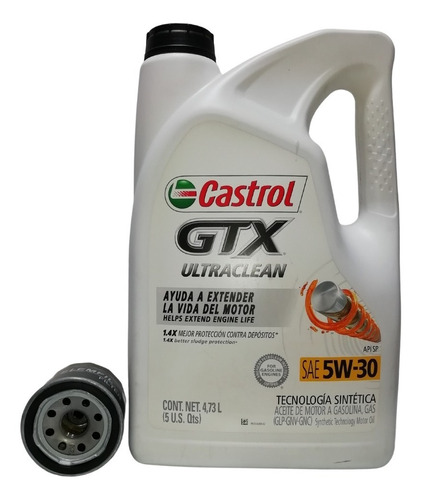 Kit Cambio Aceite Castrol 5w30 Logan / Stepway 1.6 + Filtro