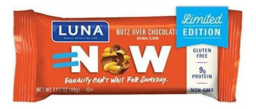 Luna Bar - Barra Sin Gluten - Nutz Sobre Chocolate - 