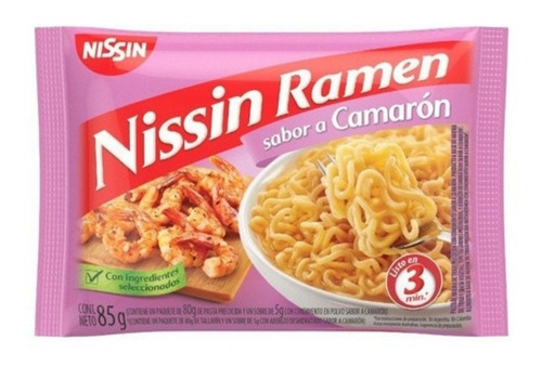 Ramen Nissin Sabor Camarón 85g