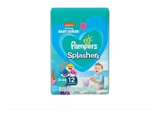 2 Packs Pañales Pampers Splashers Para El Agua Baby Shark