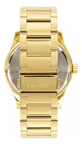 Relógio Dourado Masculino Casual Original Garantia Condor