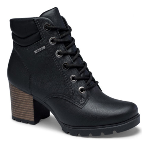 Bota Coturno Feminino Cano Curto Couro Dakota G9791