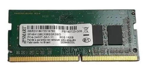 Só Memórias - Memórias Ram Mais Barata do Brasil - Memória Notebook  Kingston 8GB DDR4 2400MHZ